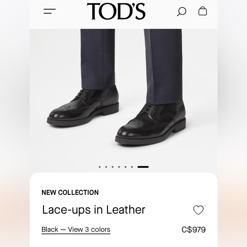 Tod's Classic Black Leather Oxfords Formal New Wedding Party Luxury Size 10